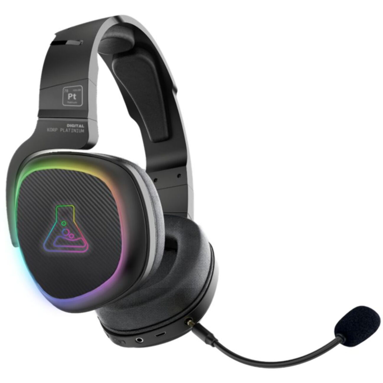 Casque gamer THE G-LAB KORP RADIUM NOIR
