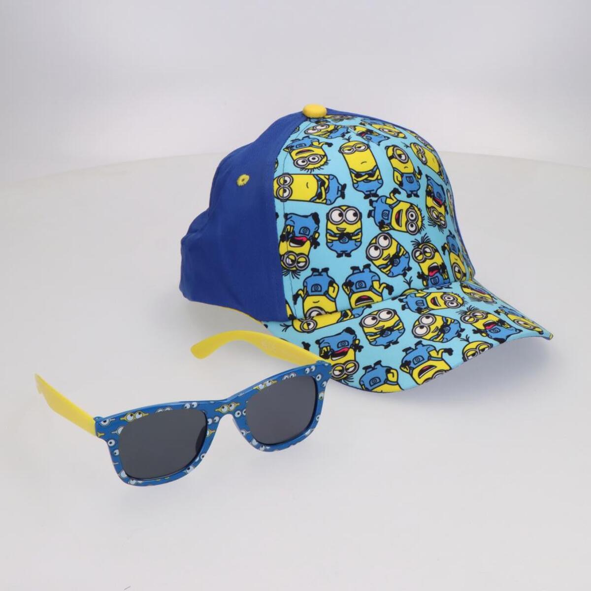 Set Gorra y Gafas de Sol "Minions"- Color Azul