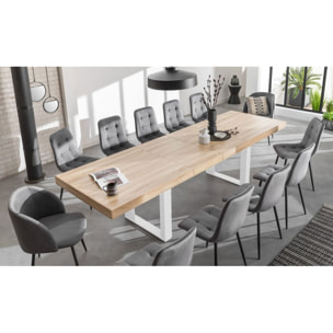 Table repas extensible Brixton - Bois - Blanc