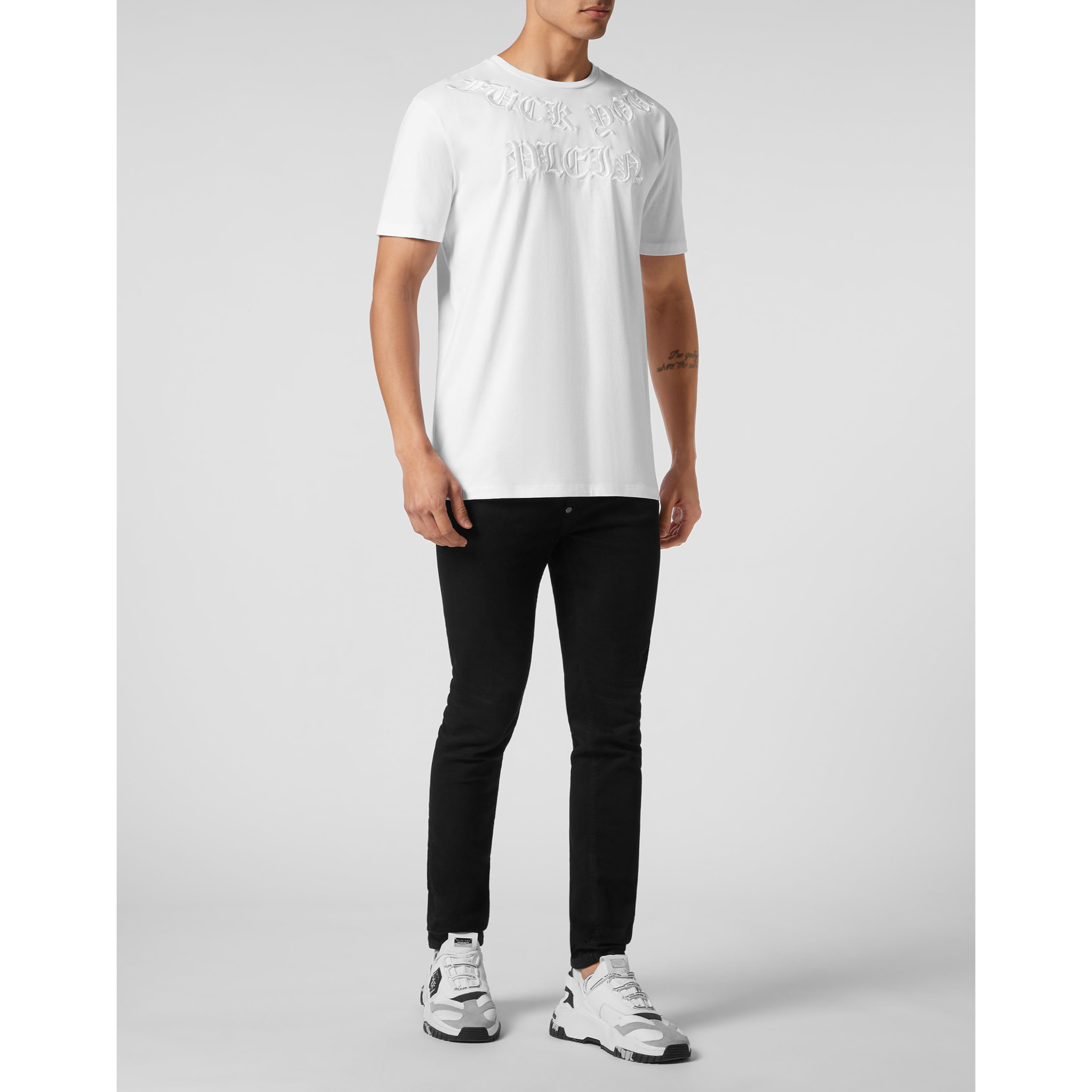 PHILIPP PLEIN T-Shirt Round Neck GOTHIC PLEIN