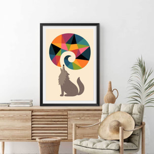 Affiche  woo your dream Affiche + cadre en bois - Noir