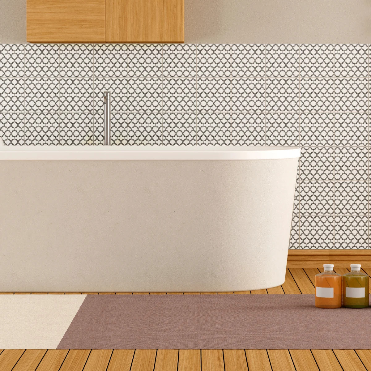 Sticker carrelage - Ambiance Sticker - 60 CARRELAGES ORIENTAL AKBOU - ORIENTAL AKBOU - 20x20cm