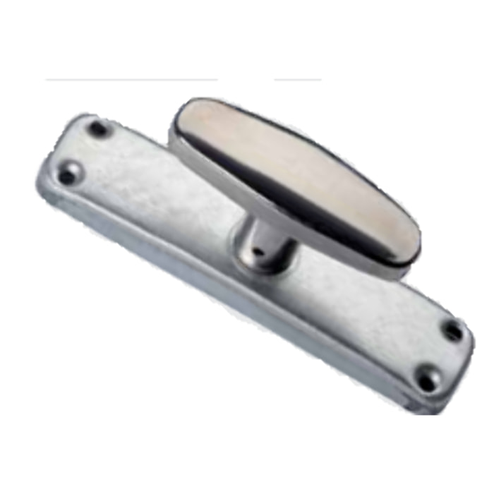 Crémone 1BX MAP à bouton inox - Zingué - 1BX