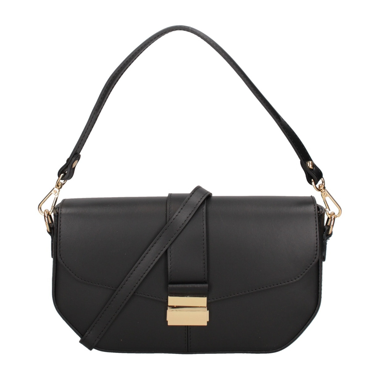 Borsa a spalla da donna - Modello False - Vera pelle - 27.0 x 15.0 x 7.0 cm