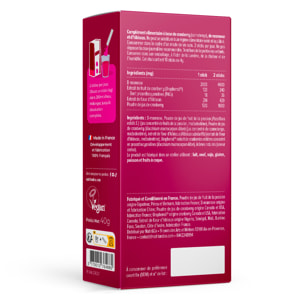 Confort Urinaire & Elimination Cranberry+D-Mannose+Hibiscus - 10 Sticks