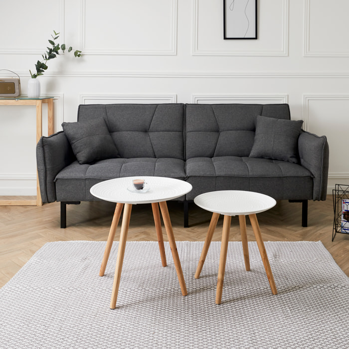 Tables Gigognes Ronde Relief Gouttelette X2