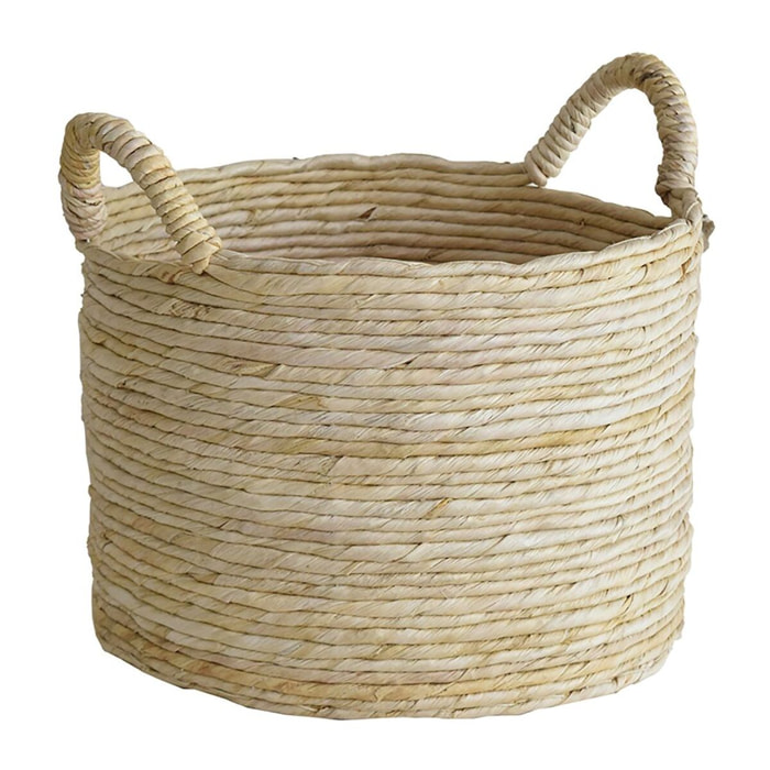 Panier en abaca avec poignées 38cm ABIR