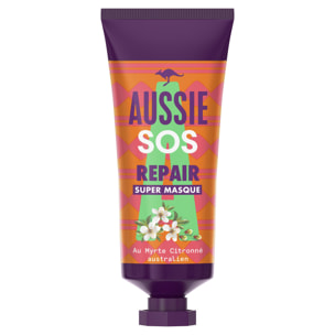 2 Masques Cheveux Super Réparateur 25ml, Aussie