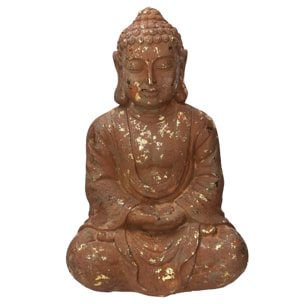Buddha in resina bronzo cm35x25,5h53,5