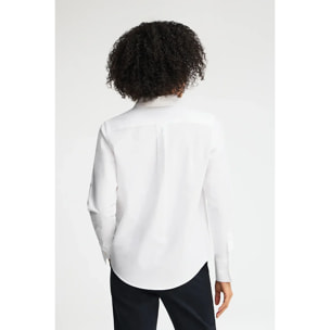 Camisa oxford blanca de corte regular con bordado Rigby Go