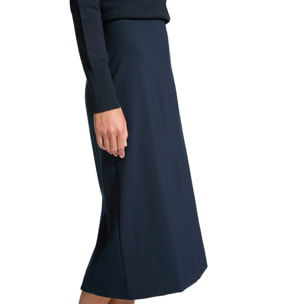 Elena Mirò - Gonna tubino in punto Milano - Blu