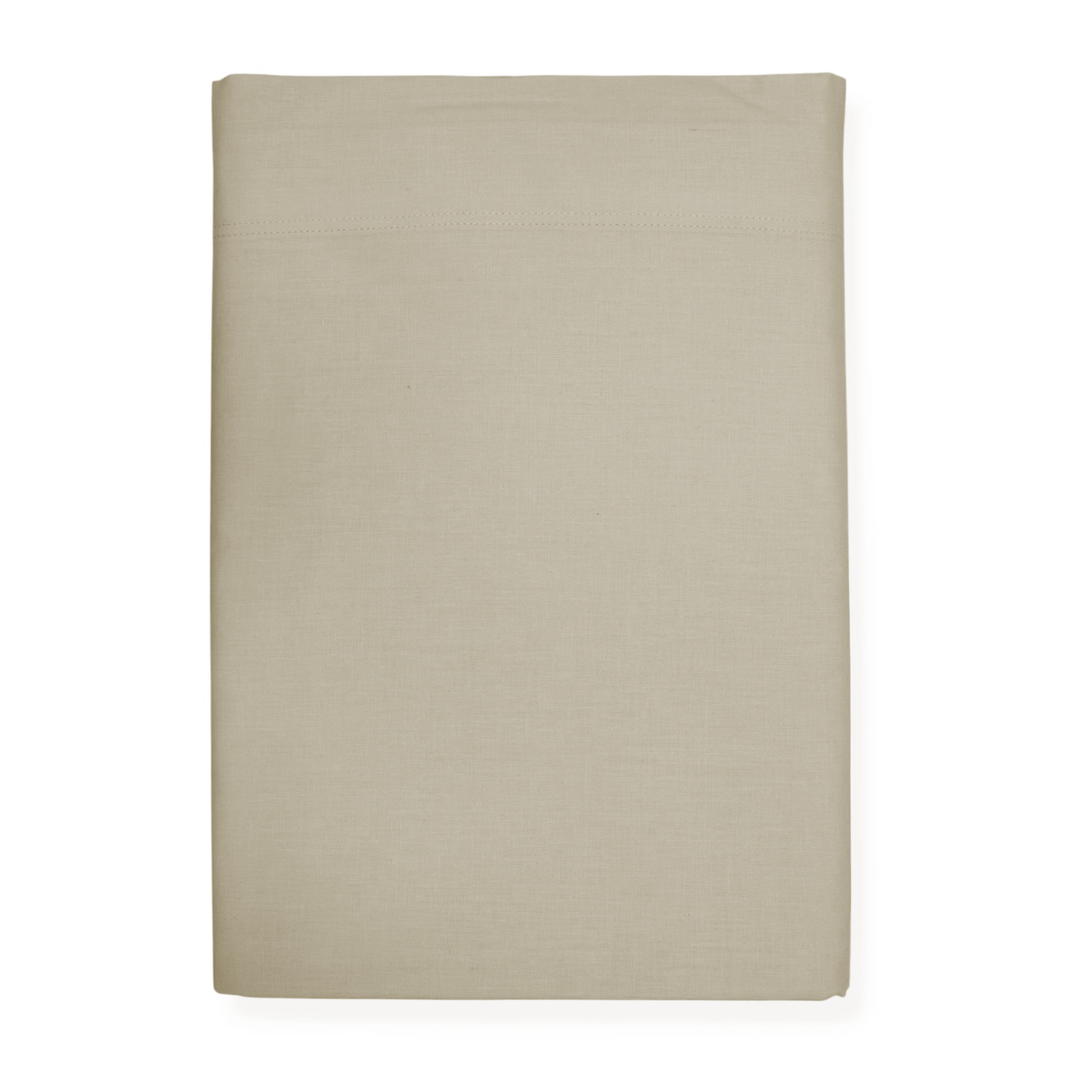 LENZUOLA SOPRA LETTO MATRIMONIALE IN COTONE 60 FILI TINTA UNITA COL. PANNA