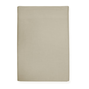 LENZUOLA SOPRA LETTO MATRIMONIALE IN COTONE 60 FILI TINTA UNITA COL. PANNA