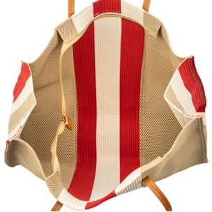 Borbore Bolso shopper Mujer. Fabricado en rafia sintética entrelazada.
