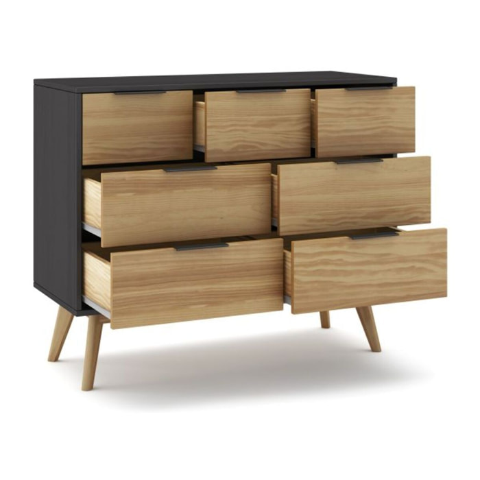 Cómoda Numa Gris Alpino - Oak