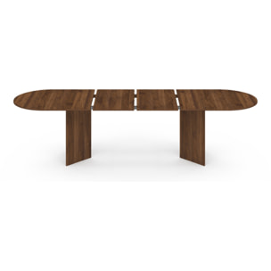 Table à manger extensible Gabin 200-300cm effet noyer