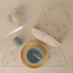 Mushie Babero Silicona Print