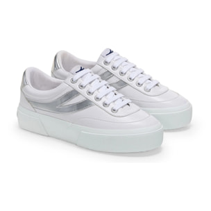 Scarpe da donna Superga Grigio 3740 Platform Blocks Mirror Synthetic Material