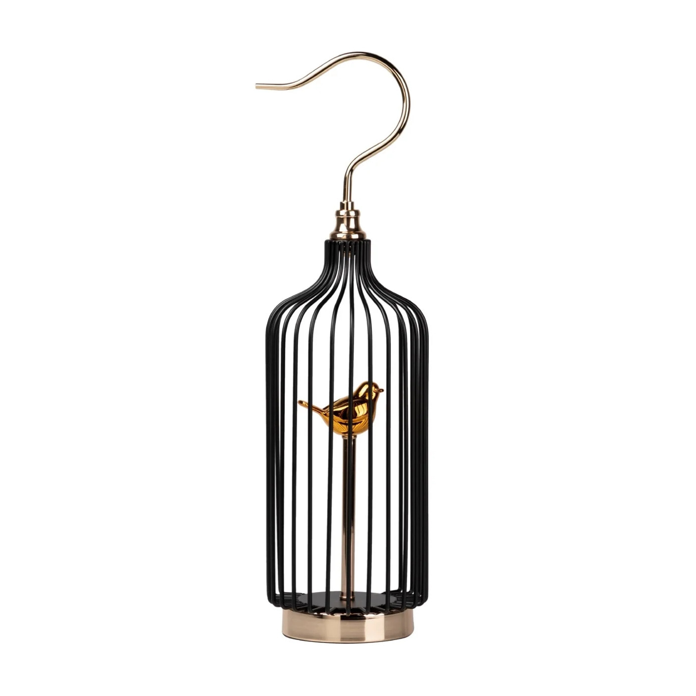 Figura Decoración Metal Pájaro 15x15x51 Cm