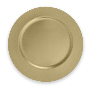 DAM  Vassoio natalizio liscio 33x33 cm. 33x1,6x33 centimetri. Colore: oro