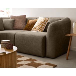 Ikare - canapé modulable panoramique - 7 places - en tissu - Taupe