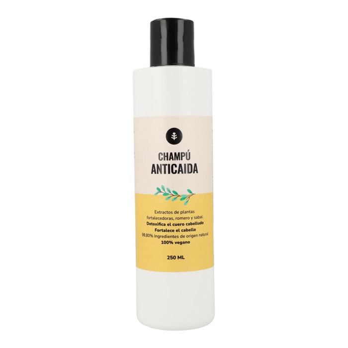 PLANETA HUERTO | Champú Anticaída 250 ml – Fortalece el Cabello desde la Raíz, Estimula el Crecimiento y Reduce la Caída