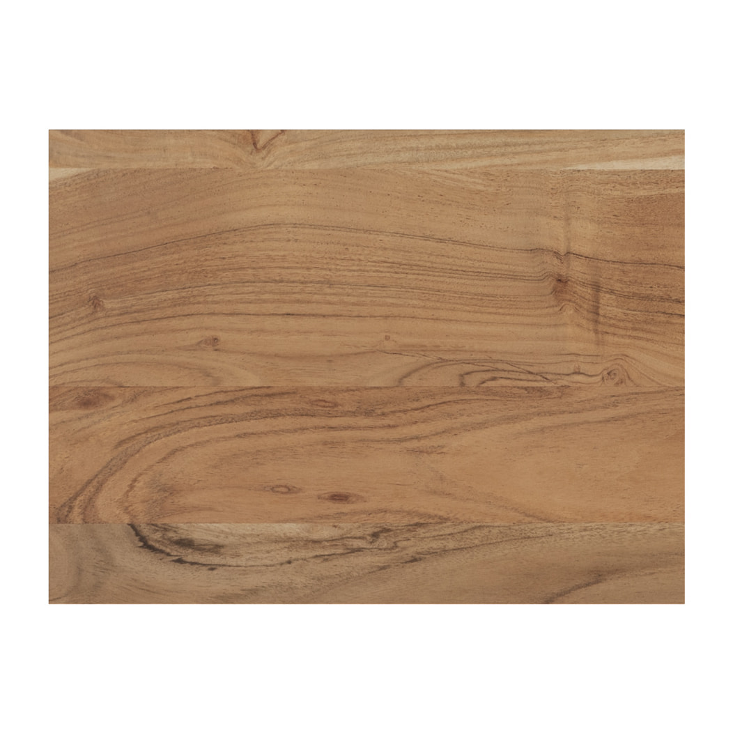Table de chevet en bois d'acacia et métal, 1 tiroir et 1 niche - Alabama