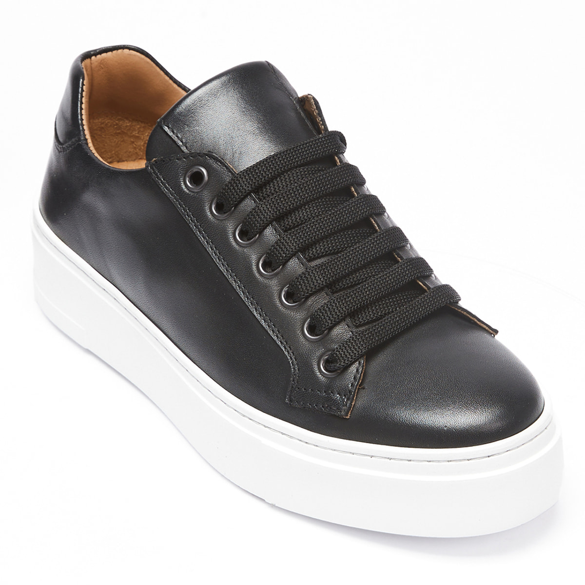 Classic Lace-up Sneaker British Passport Nero