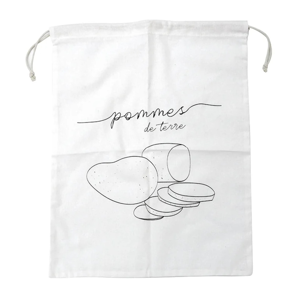 Sac de conservation pour pommes de terre en coton Fackelmann Nature