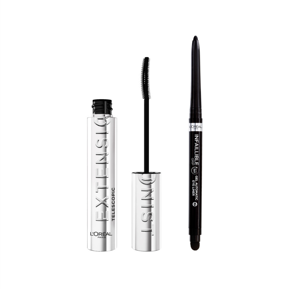 Lot Mascara Telescopic Extensionist et Infaillible Grip Liner Gel Automatic