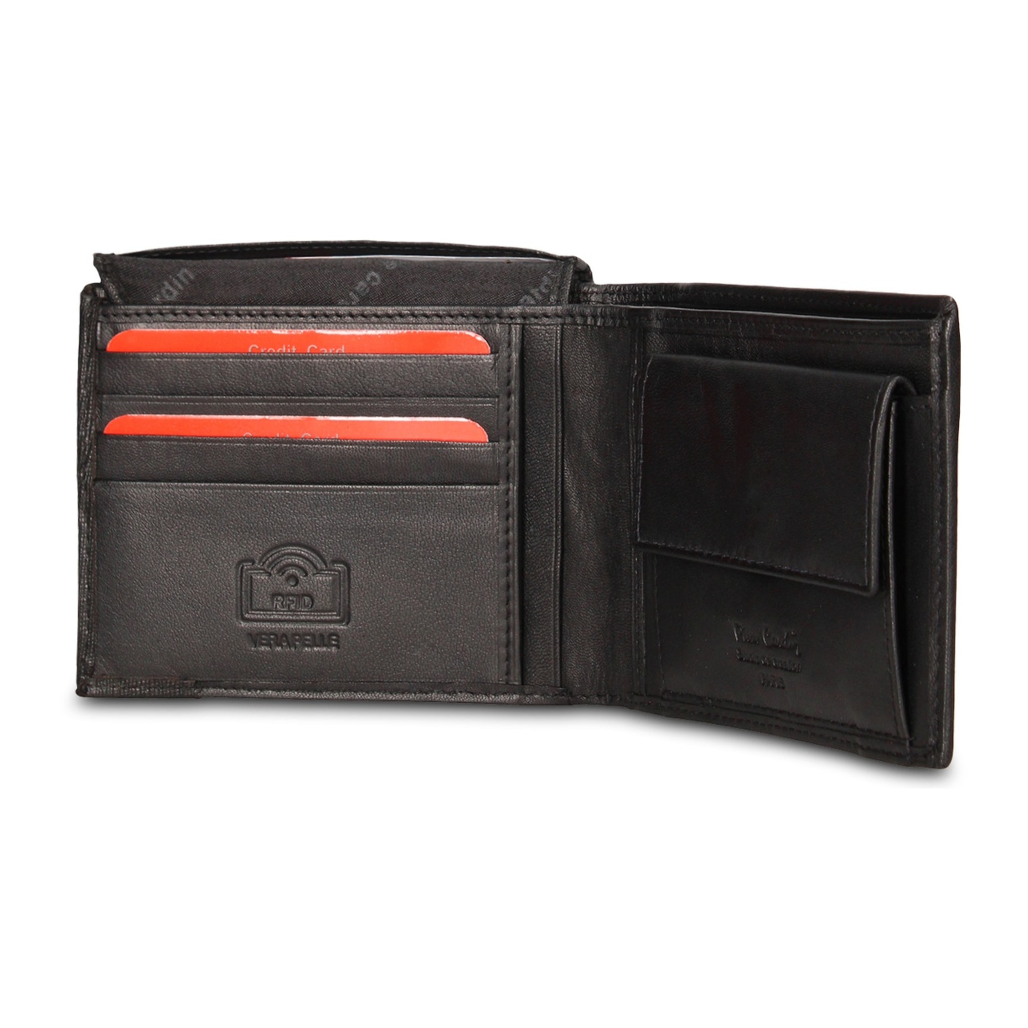 Portafoglio uomo in vera pelle - Modello Veridia Prime - Casual - 12.5 x 9.0 x 2.0 cm