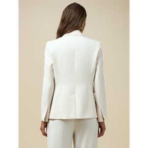 Oltre - Blazer con impunture sartoriali - Bianco