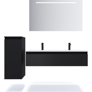 Ensemble double vasque 1 tiroir + miroir - HUDSON