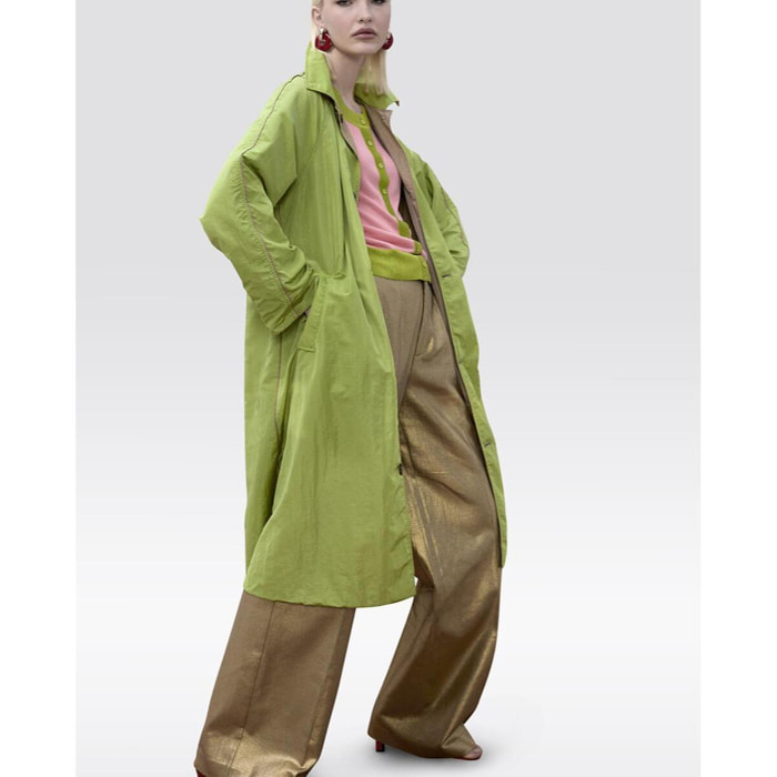 Trench reversibile in tessuto tecnico