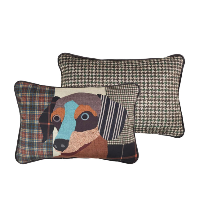 Cojin Velvet Perro 45x30 Cm