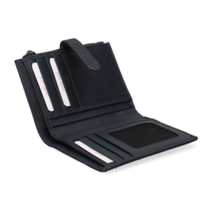 Portafoglio da donna In Vera pelle Made in Italy 12,5x10x1,5 cm