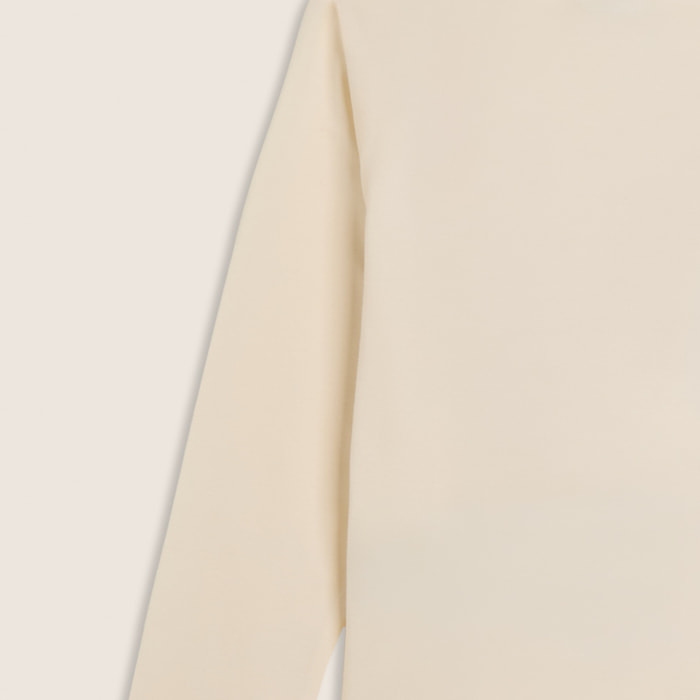 T-shirt Junior manica lunga con maxi logo effetto spray