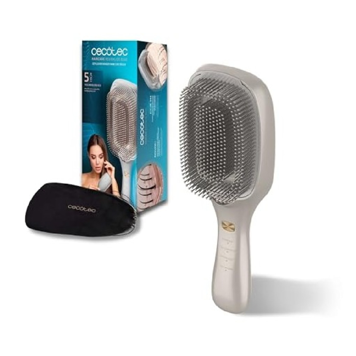 Cecotec Brosse réparatrice HairCare Revitalize Champagne
