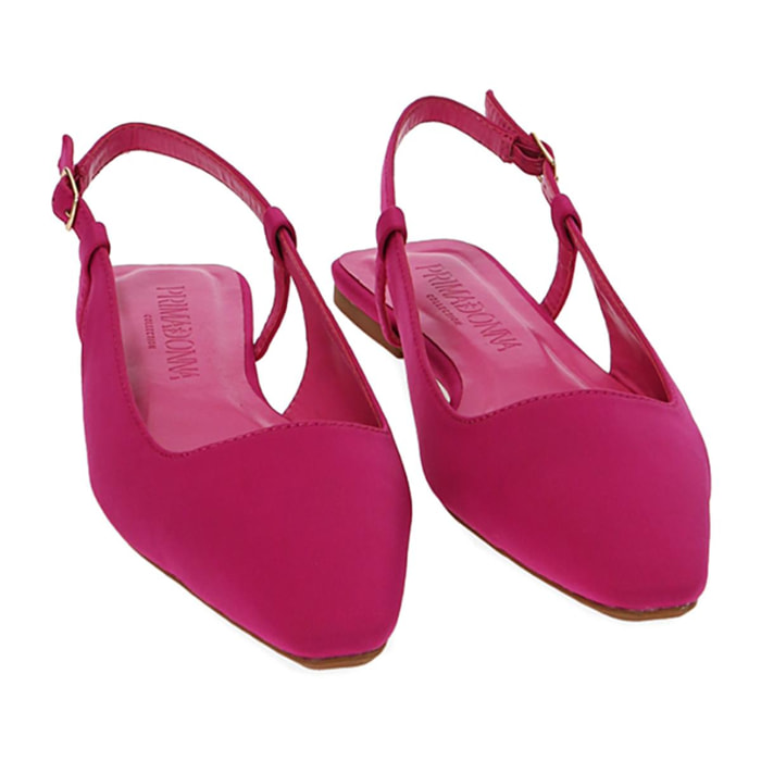 Ballerine slingback fucsia in tessuto