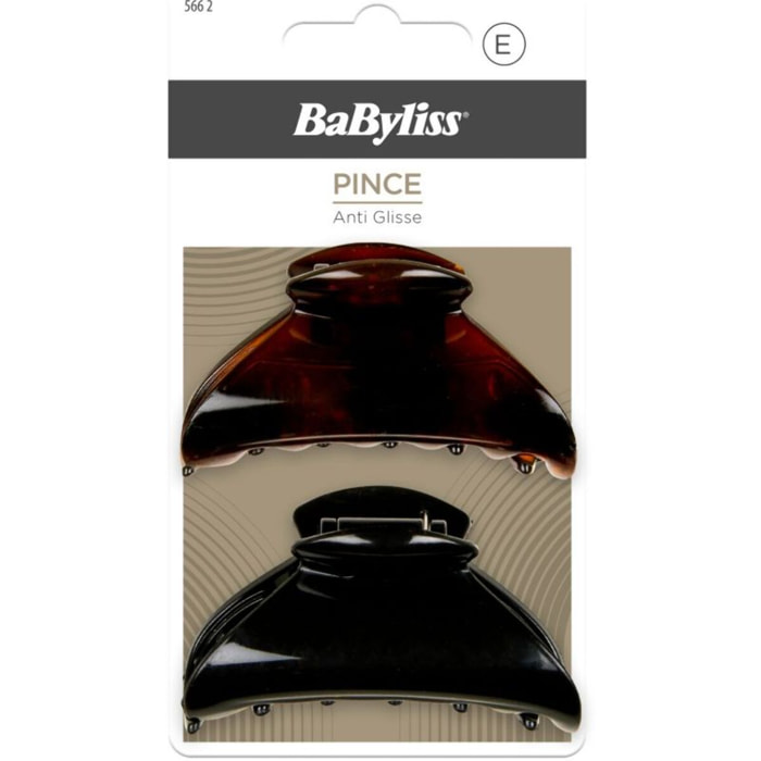 Pince cheveux BABYLISS ANTIGLISSE