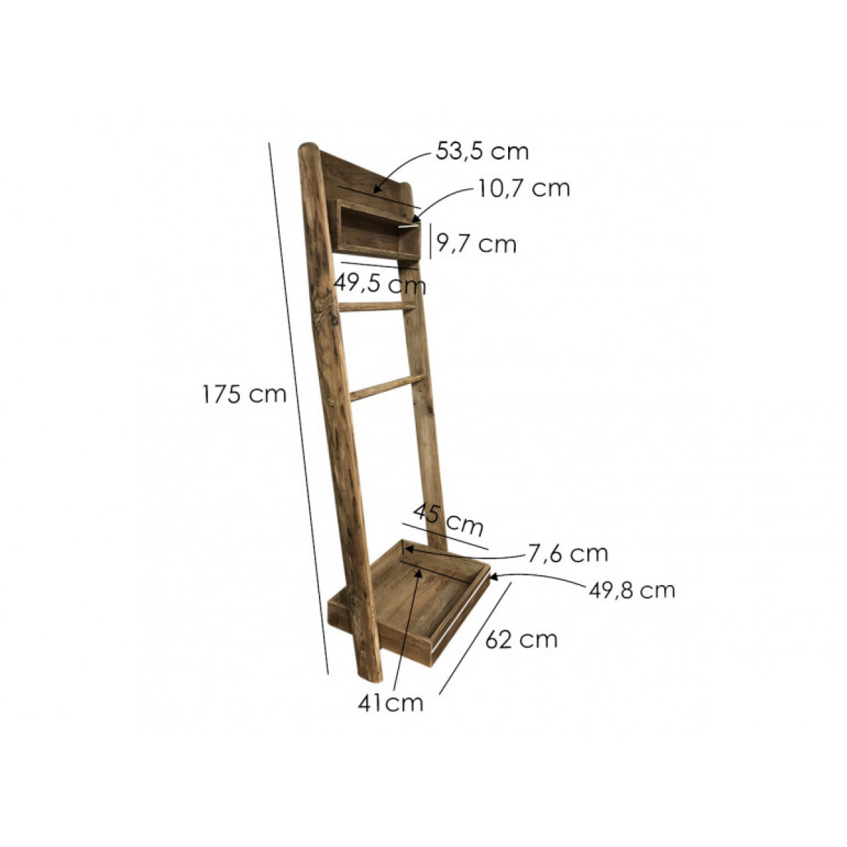 Étagère/portant en pin recyclé - ORIGIN