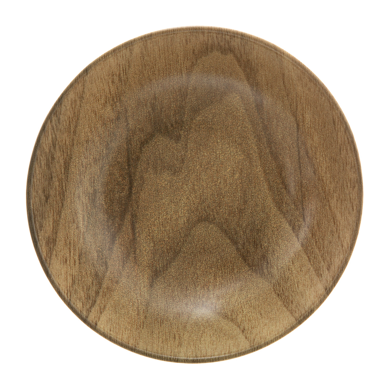 PLATO DE SOPA DE MADERA COLOR MARRON 22CM