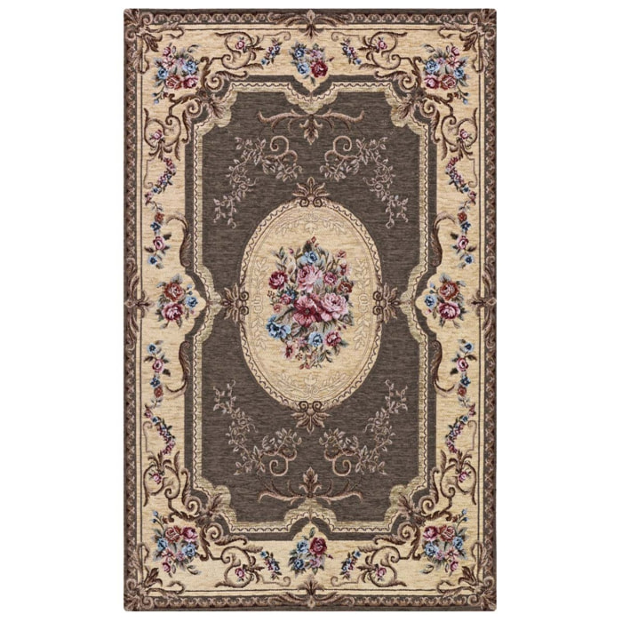 Tappeto Salotto Aubusson Color Fango