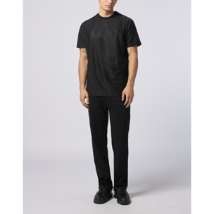 PHILIPP PLEIN Round Neck T-Shirt Jacquard Skull