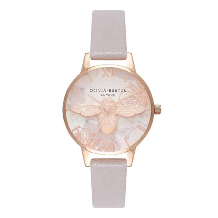 Reloj Olivia Burton OB16VM17 Mujer Analogico Cuarzo con Correa de Cuero