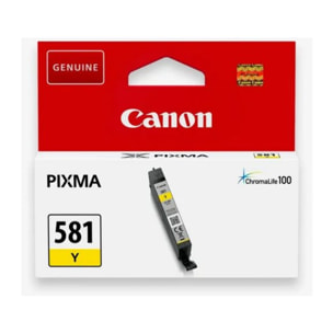 Cartouche d'encre CANON Originale CLI-581 XL Jaune (Yellow) Haute Capacité - 2054C001