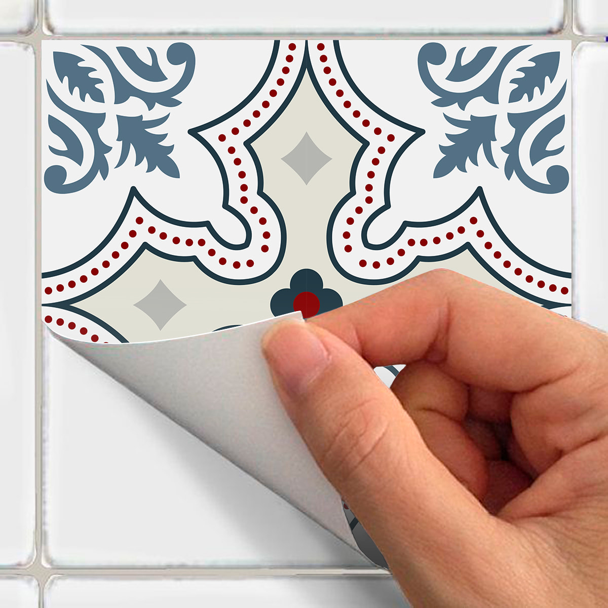 Stickers muraux - Sticker Mural Carrelage adhésif Cuisine Salle de Bain - 24 STICKERS CARRELAGES AZULEJOS ESPÉRANZA