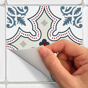 Stickers muraux - Sticker Mural Carrelage adhésif Cuisine Salle de Bain - 24 STICKERS CARRELAGES AZULEJOS ESPÉRANZA