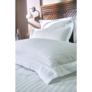 Lot de deux taie d'oreiller 100% satin coton amboise