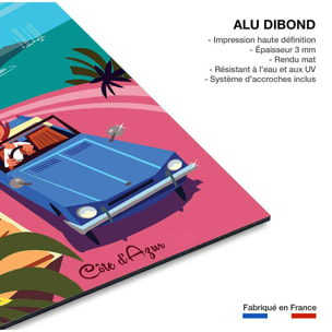 Tableau cote d'azur riviera  Tableau alu Dibond